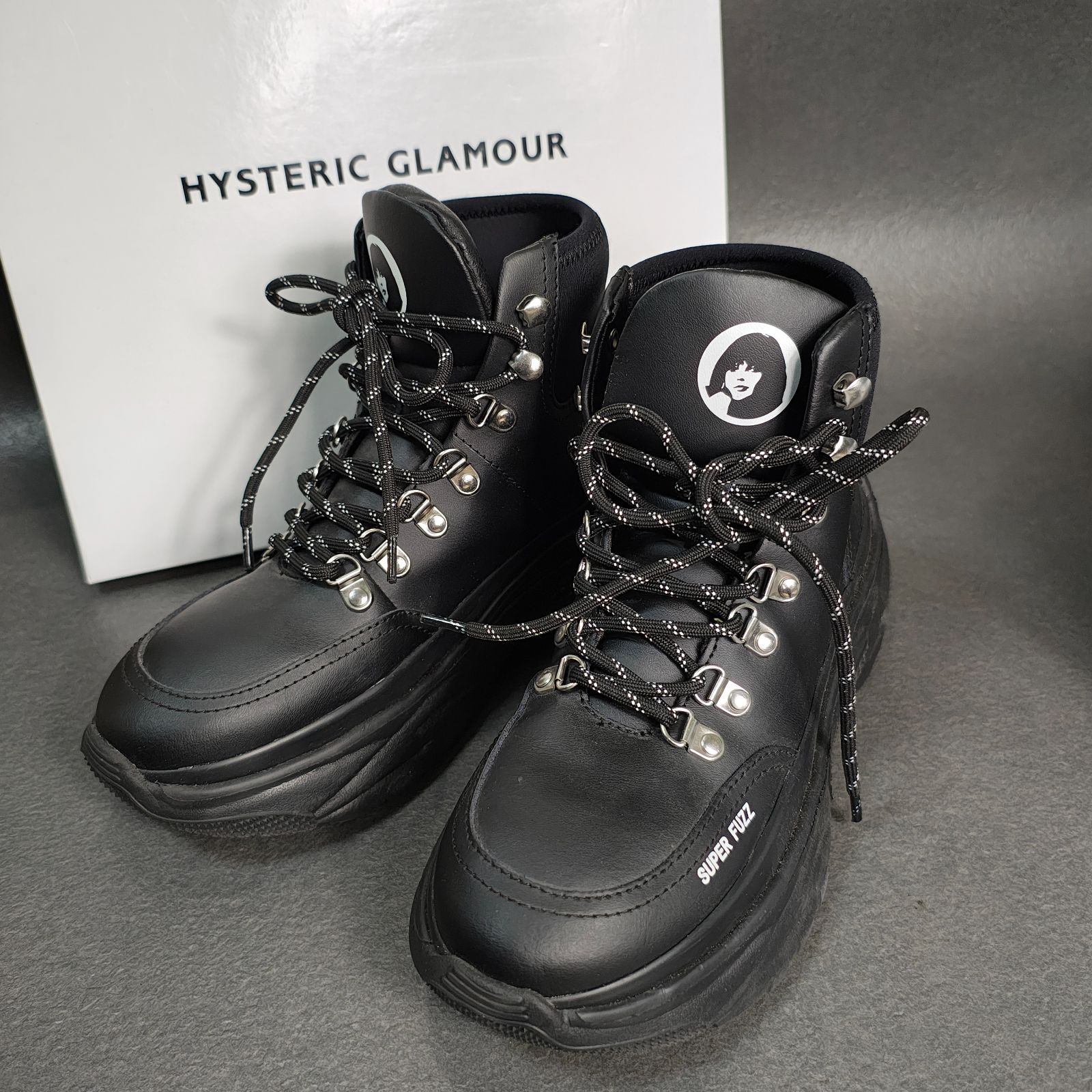 HYSTERIC GLAMOUR 24cm 厚底 スニーカーブーツ スニーカー ブーツ 箱