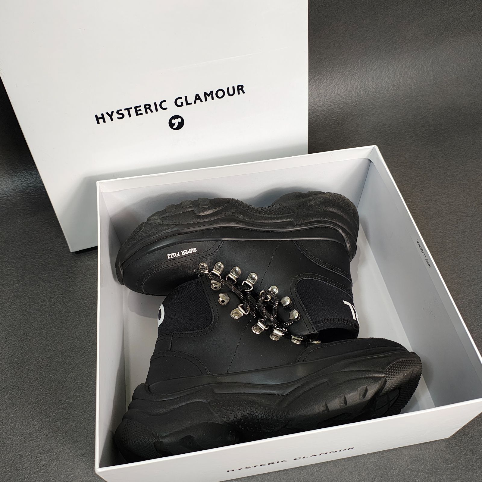 HYSTERIC GLAMOUR 24cm 厚底 スニーカーブーツ スニーカー ブーツ 箱