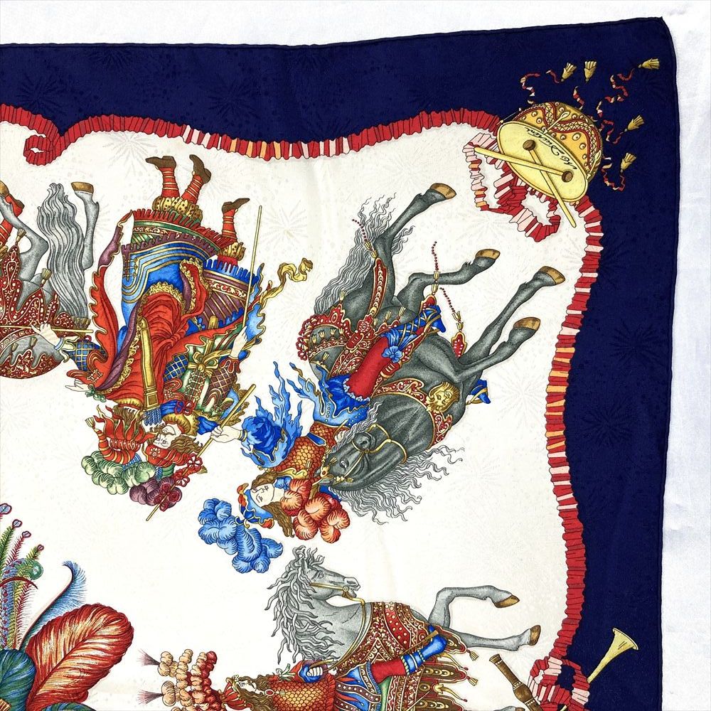 HERMES/エルメス カレ90 太陽王の祝典 スカーフ g_060 エルメス HERMES カレ90 太陽王の祝典 LES FETES DU ROI SOLEIL