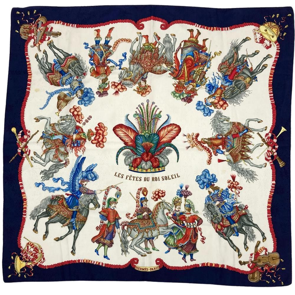 【カルネ 様】HERMES カレ90 　LE ROY SOLEIL 太陽王 カルネ 様】HERMES カレ90 LE ROY SOLEIL 太陽王 カルネ 様】HERMES