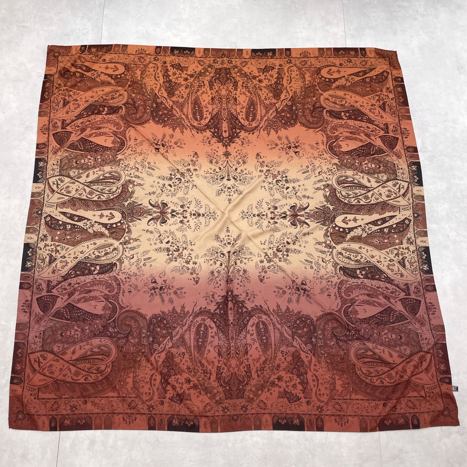 ETRO エトロ 大判ストール ショール ペイズリー柄 グラデーション