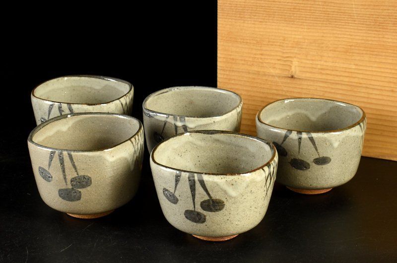 蔵A2146c】絵唐津 中里太郎右衛門窯 向付 小鉢 五客 共箱 - メルカリ