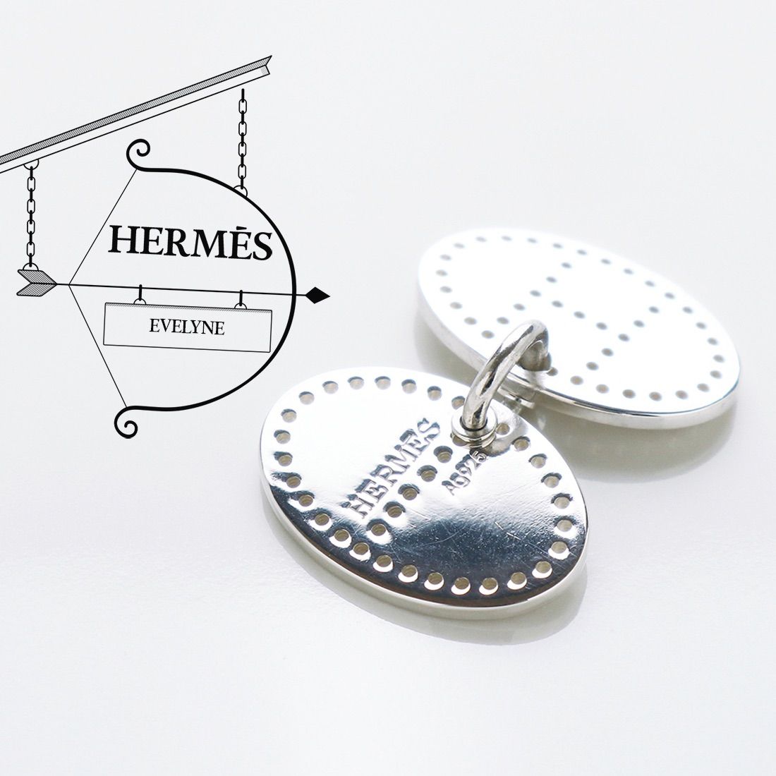 エルメス エクリプス エブリン ネックレス トップのみ - c.1990s