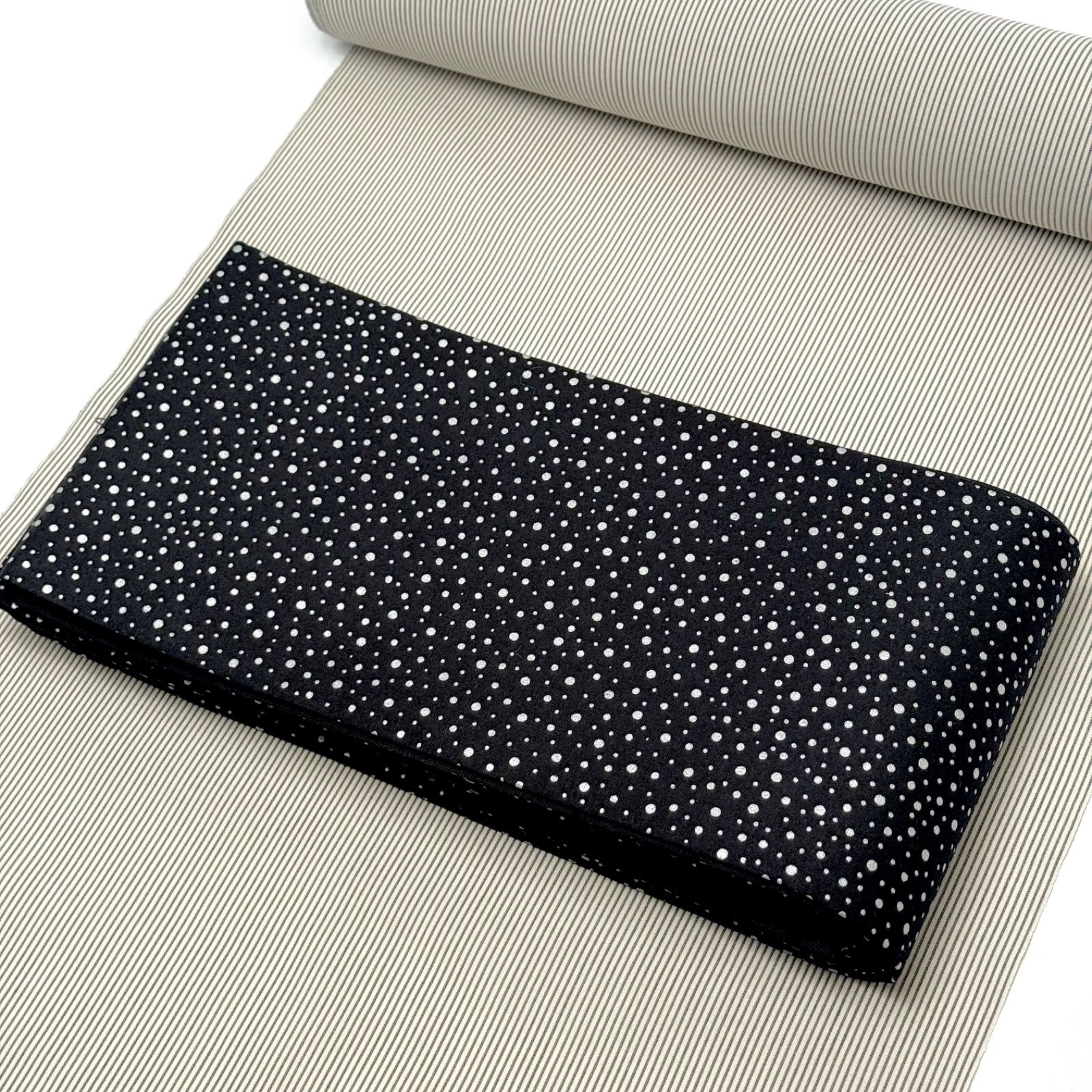 伊勢型紙 手染め 半幅帯 大小あられ 形梅 石塚染工 「石塚久美子