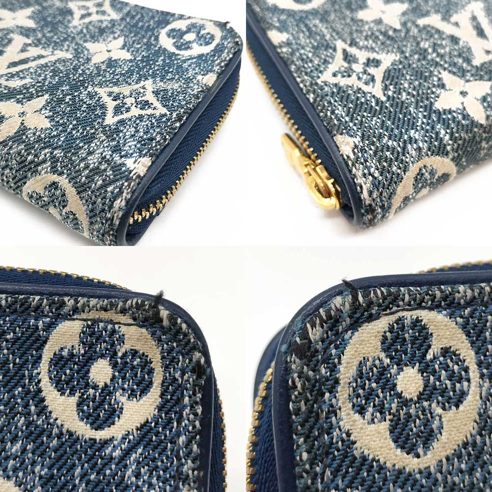 ルイヴィトン ジッピーコインパース モノグラム ジャガード デニム