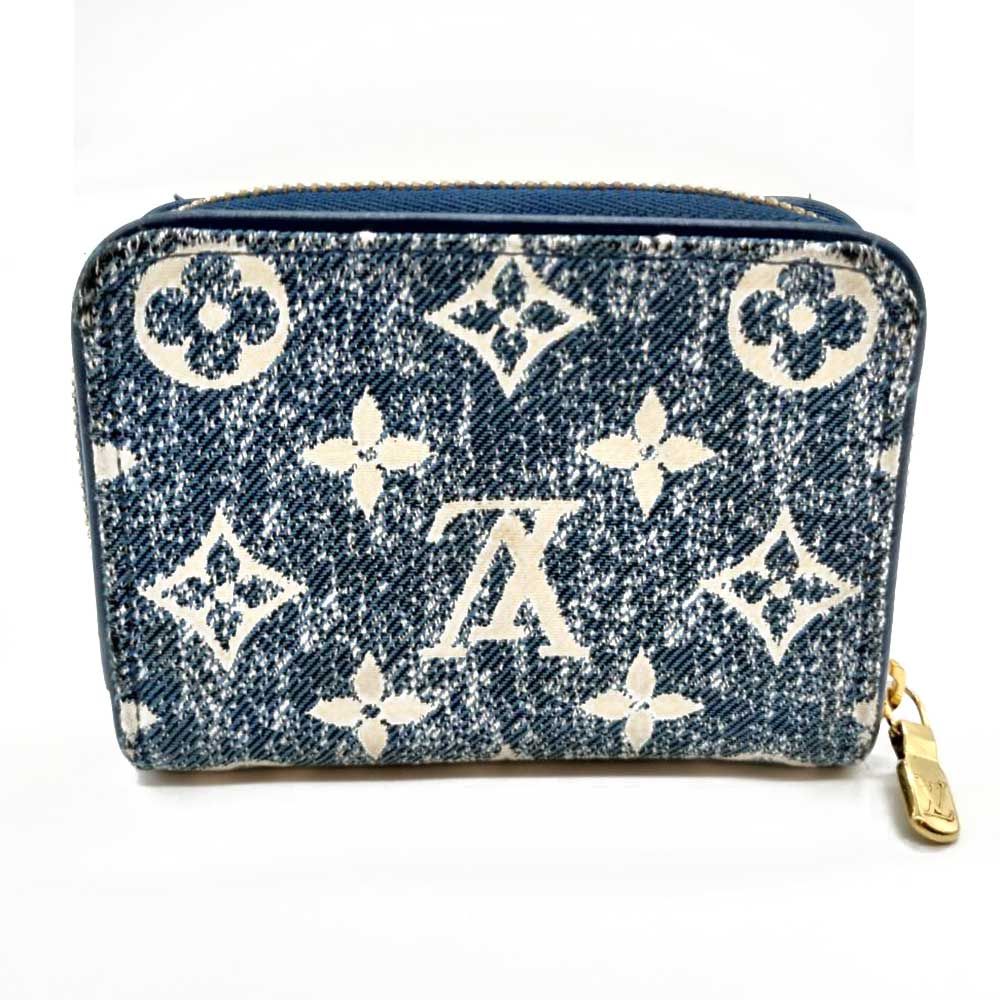 未使用　LOUIS VUITTON ジッピー・パース　M81185 ルイヴィトン ジッピーコインパース モノグラム ジャガード デニム