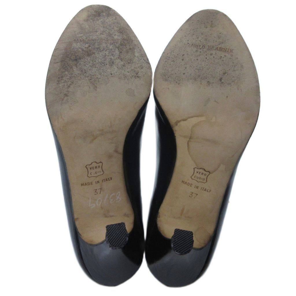 マノロブラニク MANOLO BLAHNIK オープントゥ パンプス シューズ