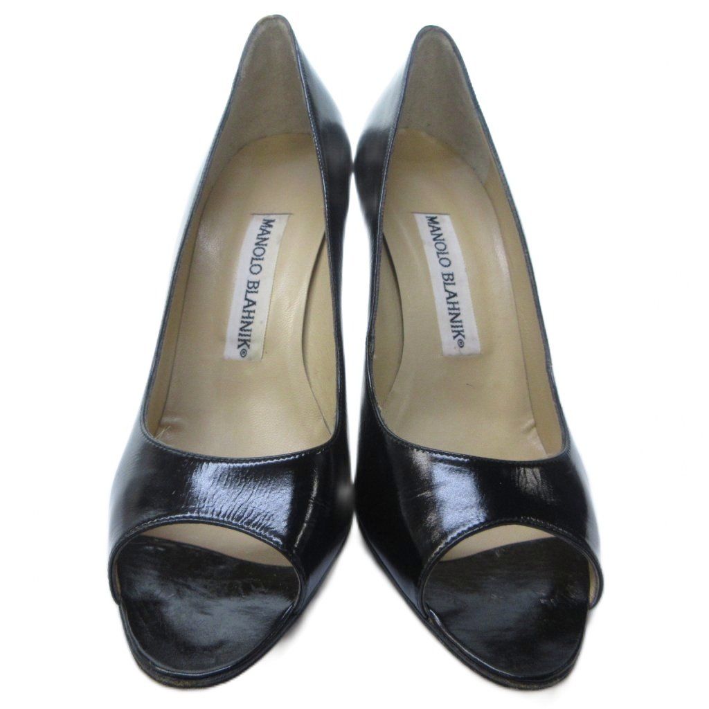 マノロブラニク オープントゥ パンプス マノロブラニク MANOLO BLAHNIK