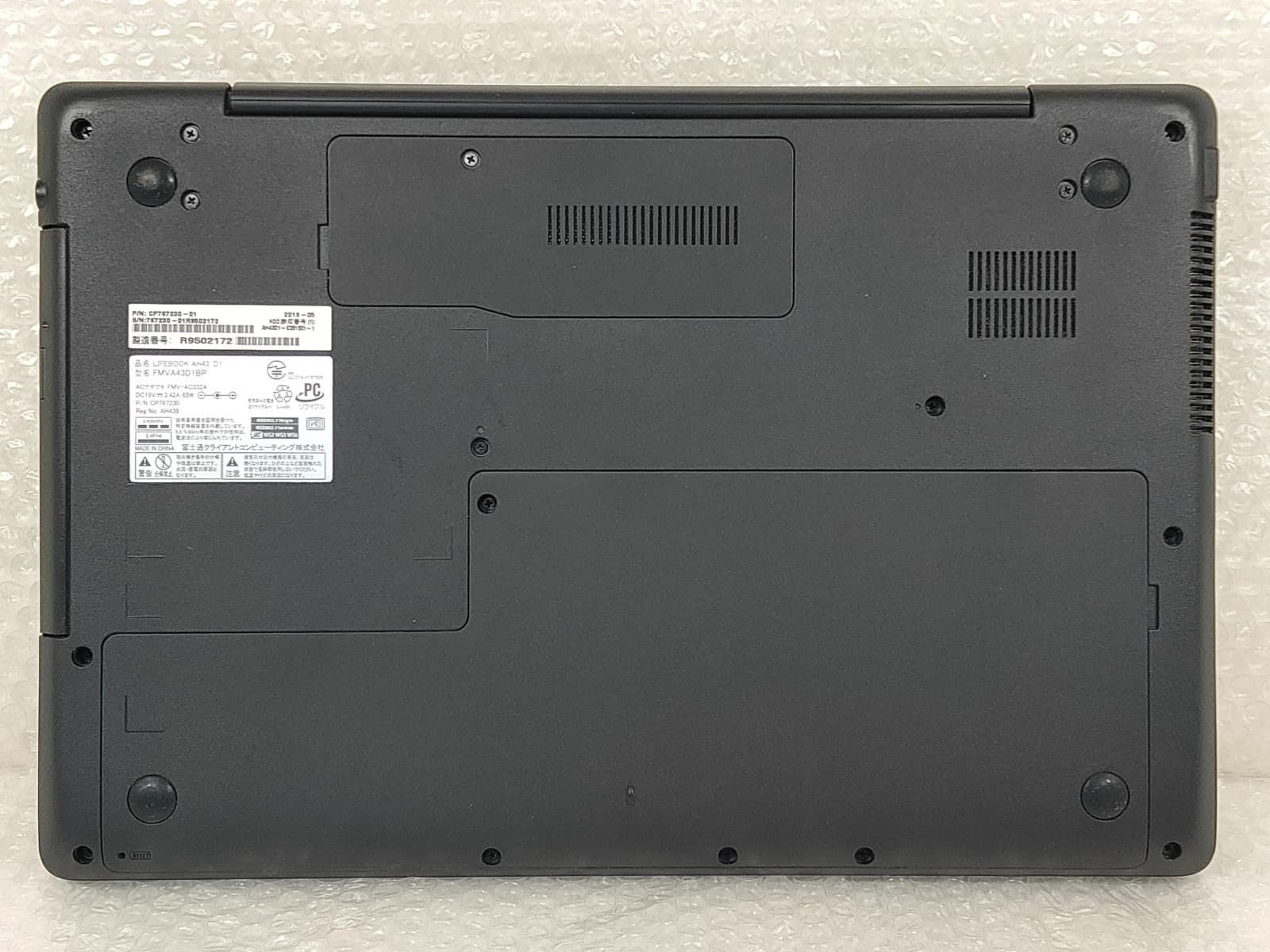 富士通 Fujitsu LIFEBOOK AH43/D1 Ryzen 3 2300U/8GB/1TB HDD