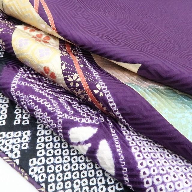 ❁tomihisa❁美品 やまと誂製 桂由美 落款 刺繍 絞り 着物 正絹 成人式