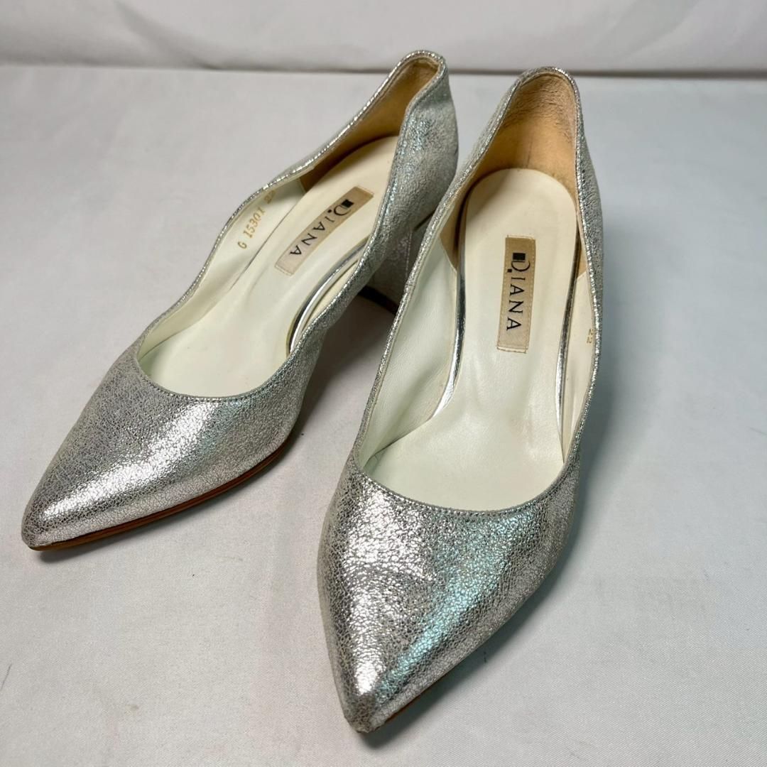DIANA シルバー ビジュー ハイヒール DIANA シルバー ビジュー ハイヒール DIANA シルバー ビジュー