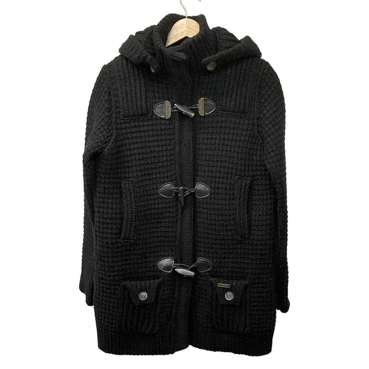 Bark バーク ダッフルコート Mサイズ Bark(バーク) ダッフルコート サイズM レディース - 黒 長袖/ニット/冬