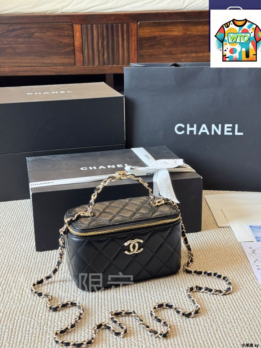 今日特価】Chanel シャネル コスメボックス ルテニウム銀色ハンドル