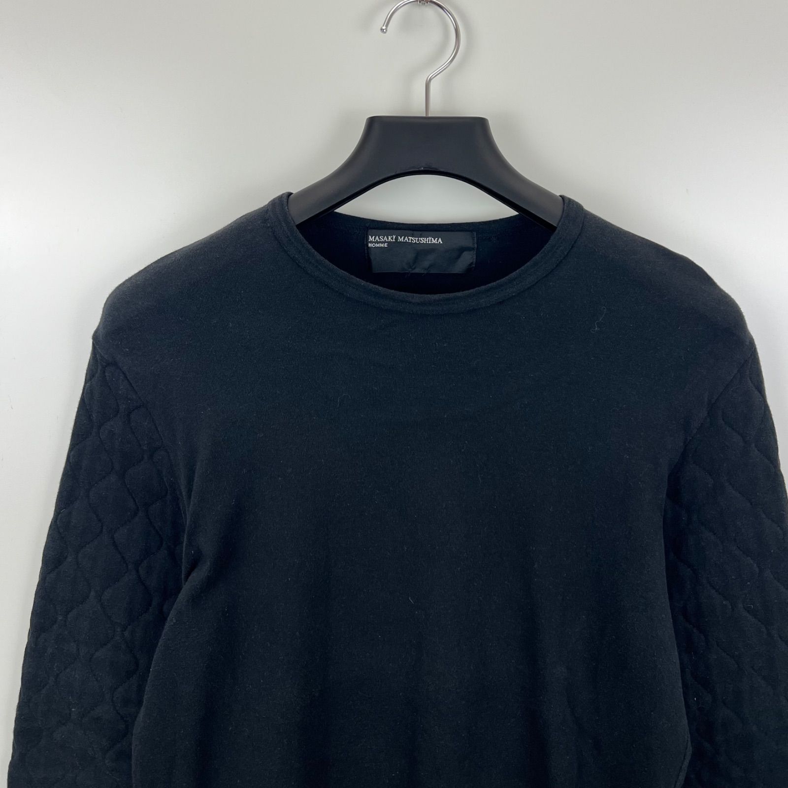 MASAKI MATSUSHIMA HOMME 00s y2k JAPAN archive quilting sleeve L/S 