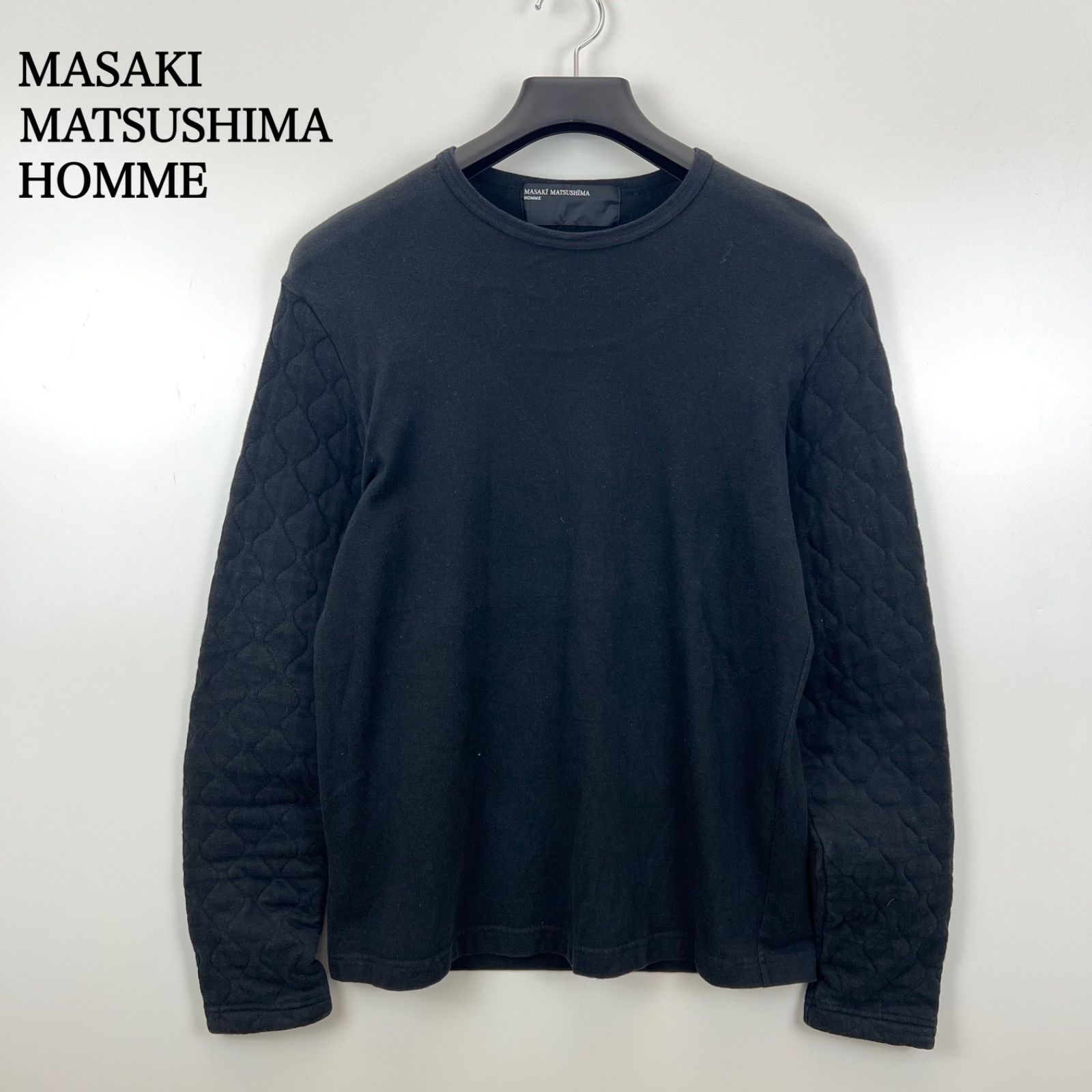 MASAKI MATSUSHIMA HOMME 00s y2k JAPAN archive quilting sleeve L/S 