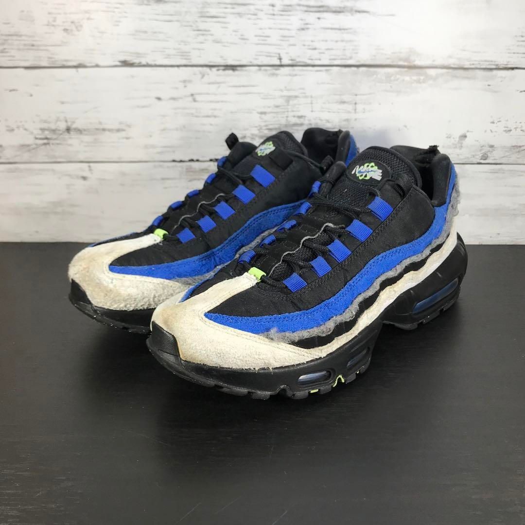 NIKE AIR MAX 95 SE SNEAKER ナイキ エアマックス 95 スエード スニーカー 27cm ブルー 青 DQ0268-001 L07346