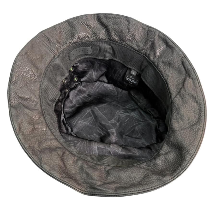 即完売 サイズ【1】デヴォア DEVOA レザー バケットハット