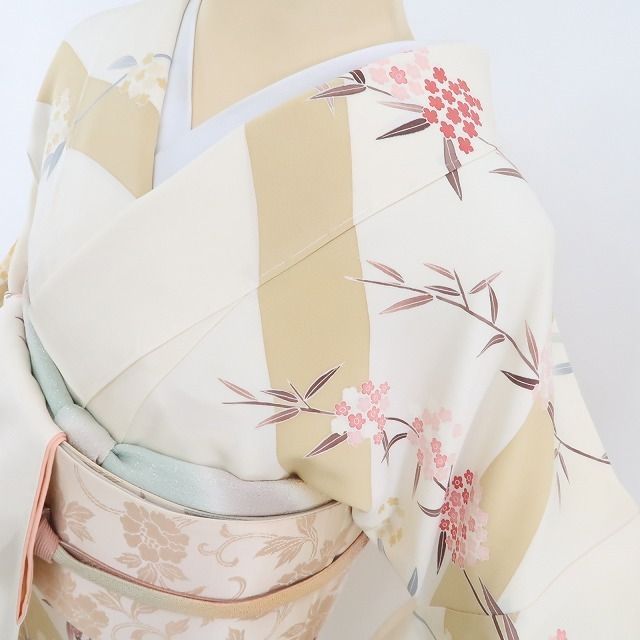 Y3907◇美品 正絹 染め一つ紋 手縫い仕立て お召 着物 楽天市場】【新古品】 御召 単衣 着物 未使用 正絹 お召 春 秋 青山み