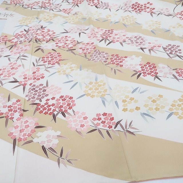 ❁tomihisa❁美品 三越謹製 手描き友禅 着物“染め美しく季節を愛でれば