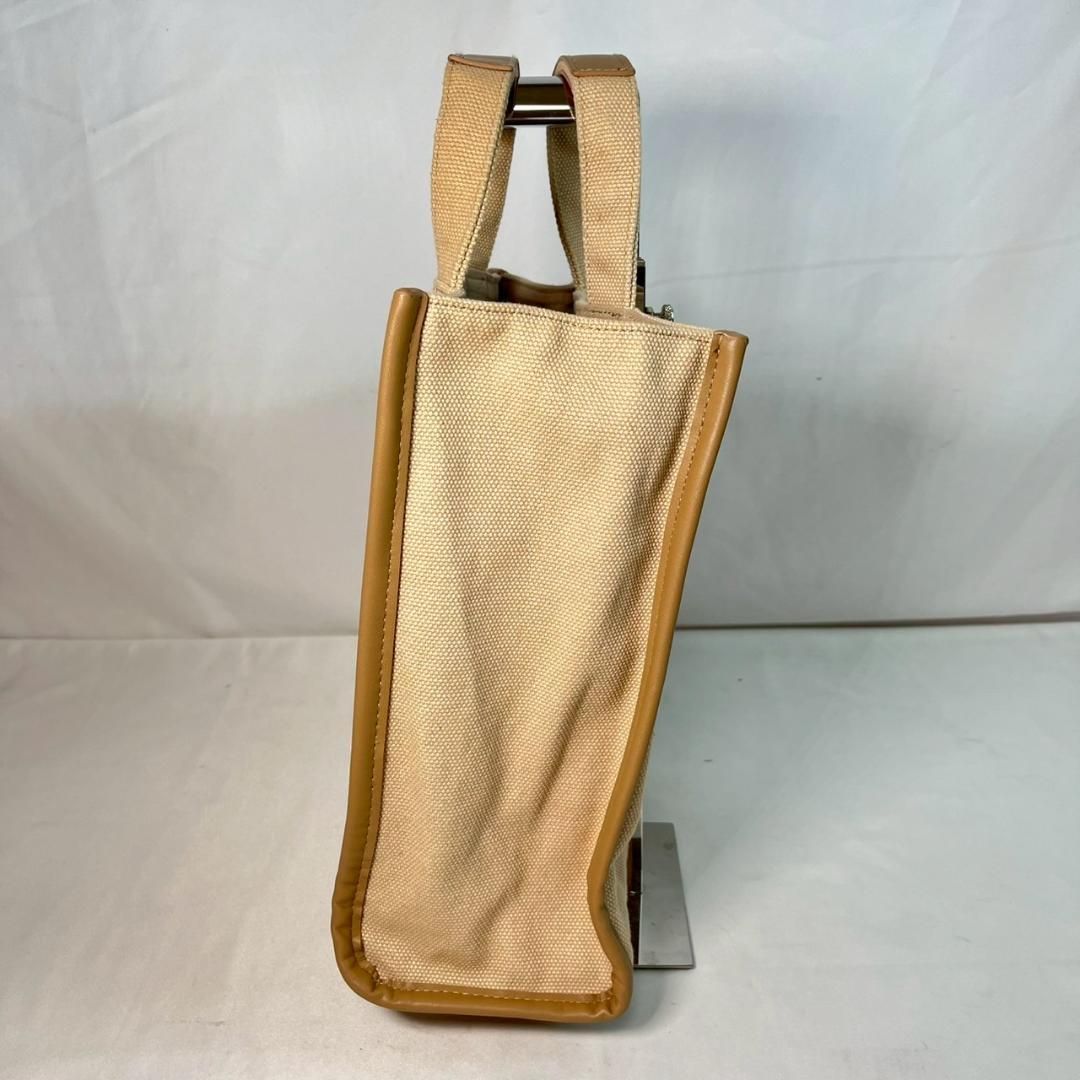 SEVEN TEN 馬刺繍キャンバス×レザートート ホワイト 美品 - メルカリ