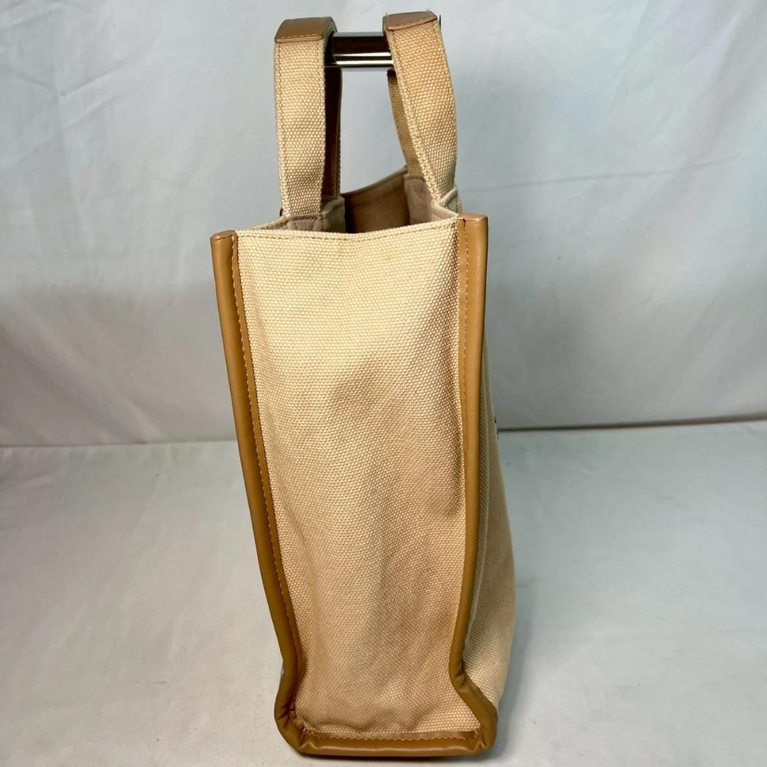 SEVEN TEN 馬刺繍キャンバス×レザートート ホワイト 美品 - メルカリ