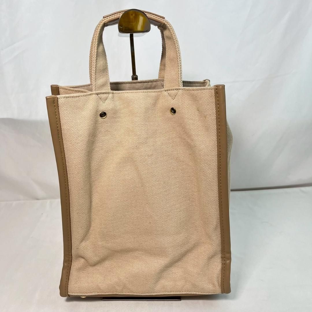 SEVEN TEN 馬刺繍キャンバス×レザートート ホワイト 美品 - メルカリ