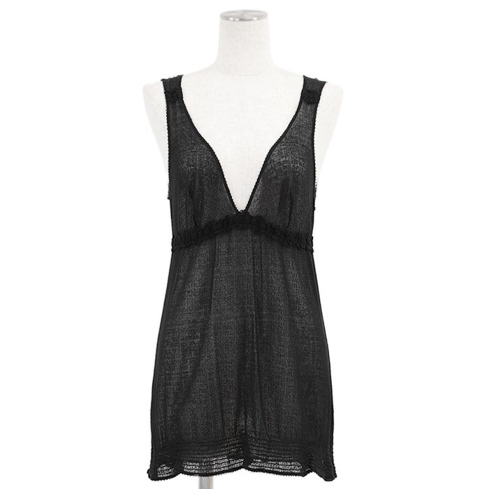 美品】CHANEL シャネル フリルキャミソール 05C P25031 シグネチャー