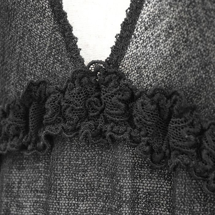 美品】CHANEL シャネル フリルキャミソール 05C P25031 シグネチャー