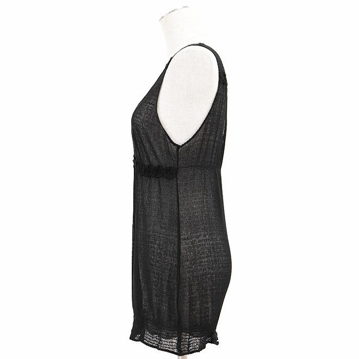 美品】CHANEL シャネル フリルキャミソール 05C P25031 シグネチャー