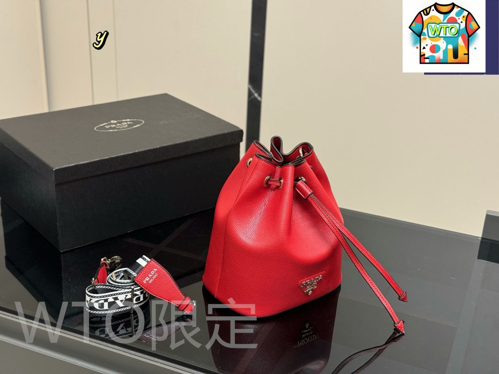 正規品!!PRADAバケットバック ⭐︎希少⭐︎PRADA バケットバック 【一週間限定出品-9/30まで