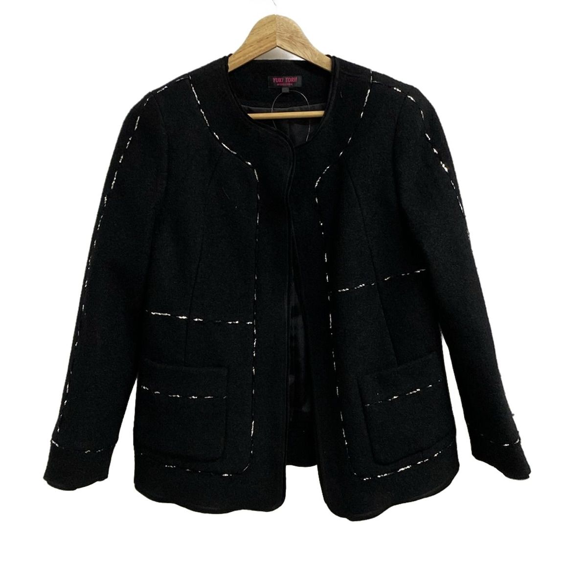 YUKITORII(ユキトリイ) ジャケット サイズ40 M レディース美品 - 黒
