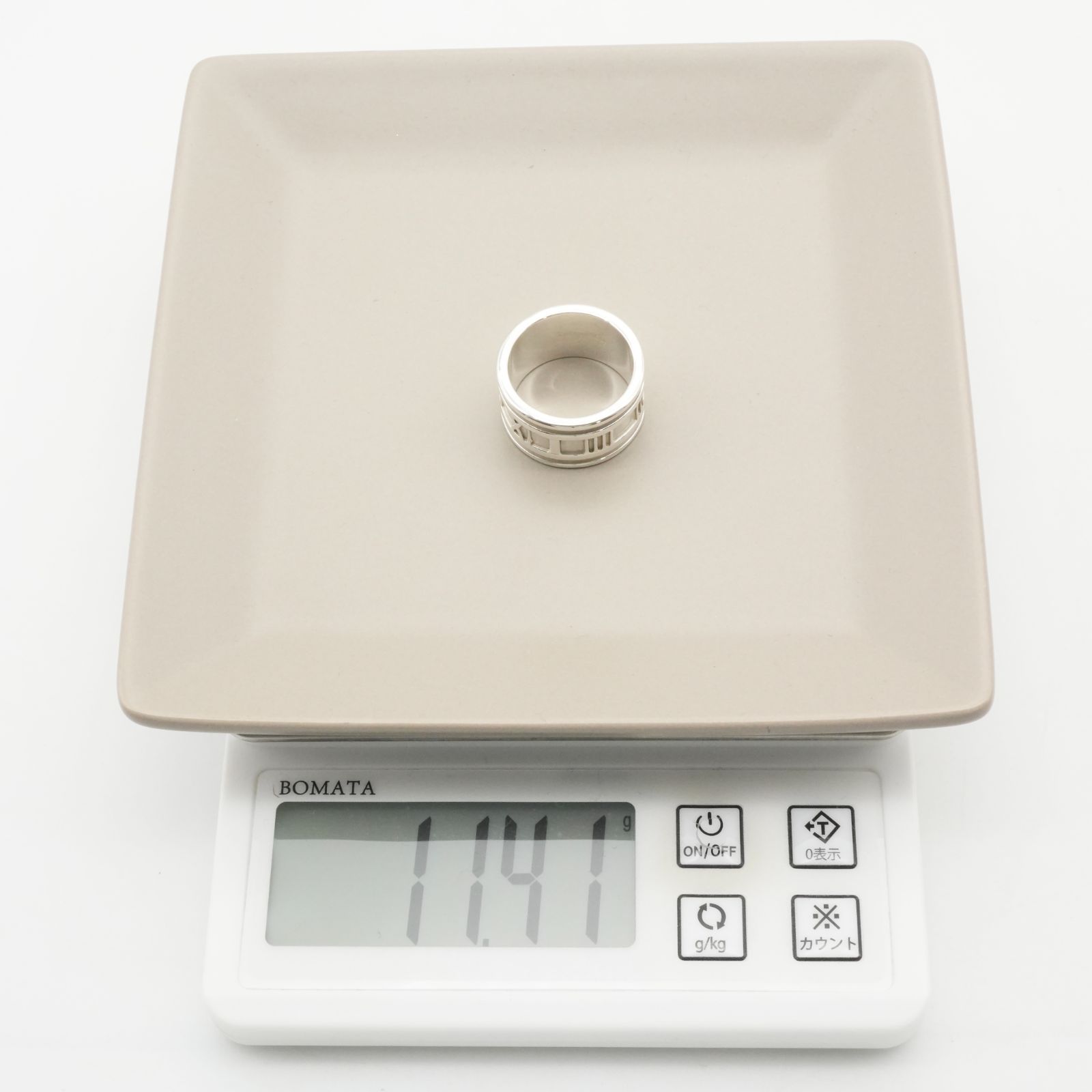 極美品16号 ティファニー アトラス ワイド リング/25-2023S - メルカリ