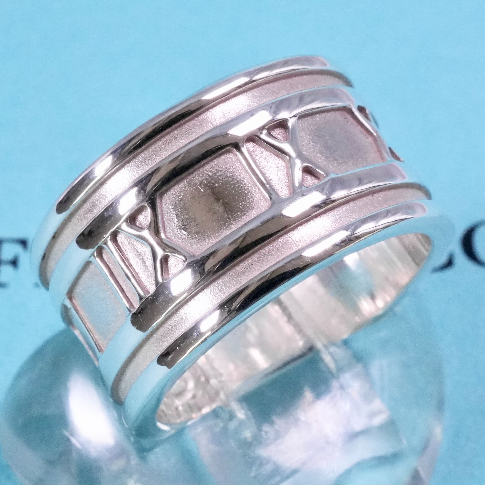 【極美品】ティファニー　アトラスリング TIFFANY&Co. ティファニー アトラスリング ダイヤモンド4P K18金 WG