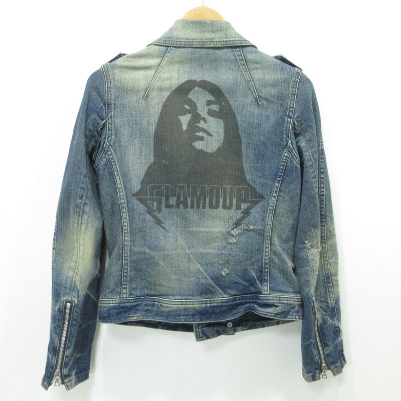 IENA デニムジャケット ダメージリメイク ルーズ フロントプリーツ 2nd