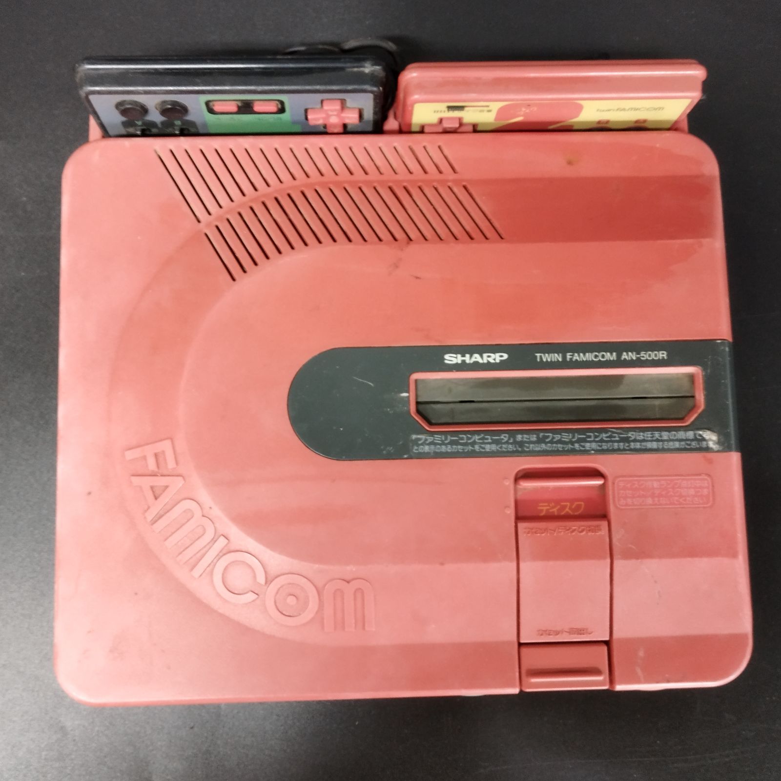 D30493】SHARP シャープ AN-500R TWIN FAMICOM ツインファミコン 赤