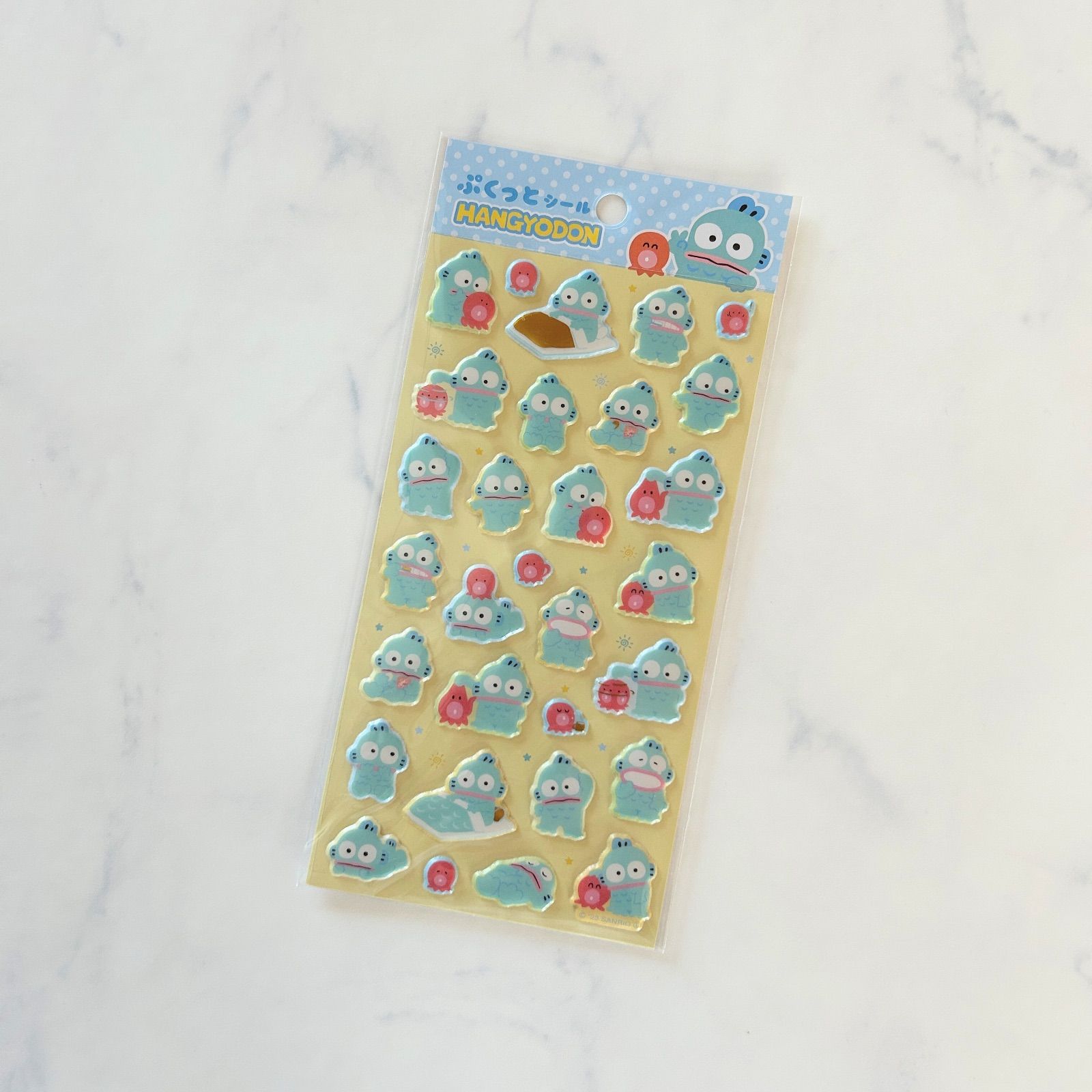 新品 サンリオ ぷくっとシール ハンギョドン 立体シール コレクション