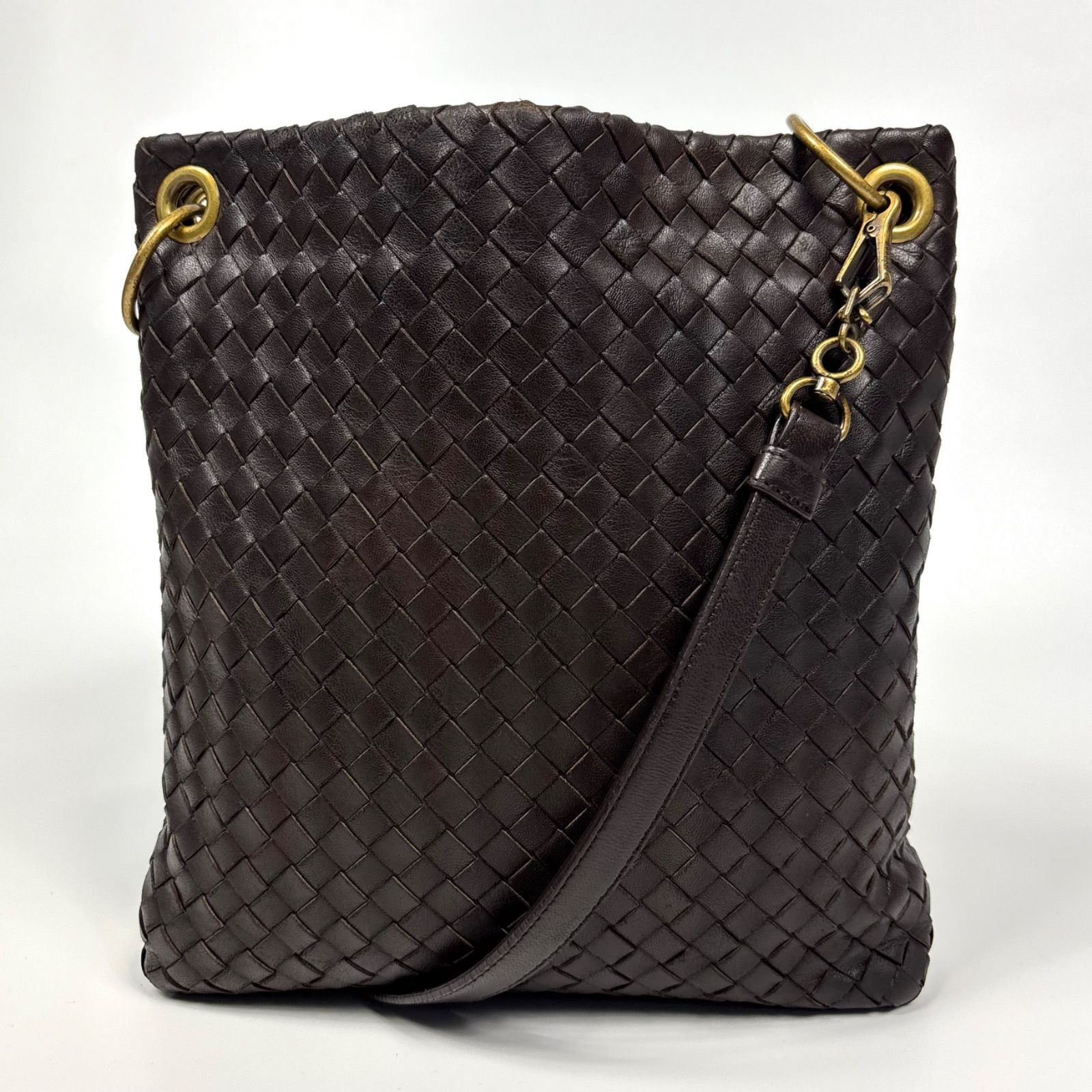 ボッテガヴェネタ イントレチャート メッセンジャーバッグこげ茶色　保存袋付き 楽天市場】BOTTEGA VENETA ボッテガ ヴェネタ イントレチャート