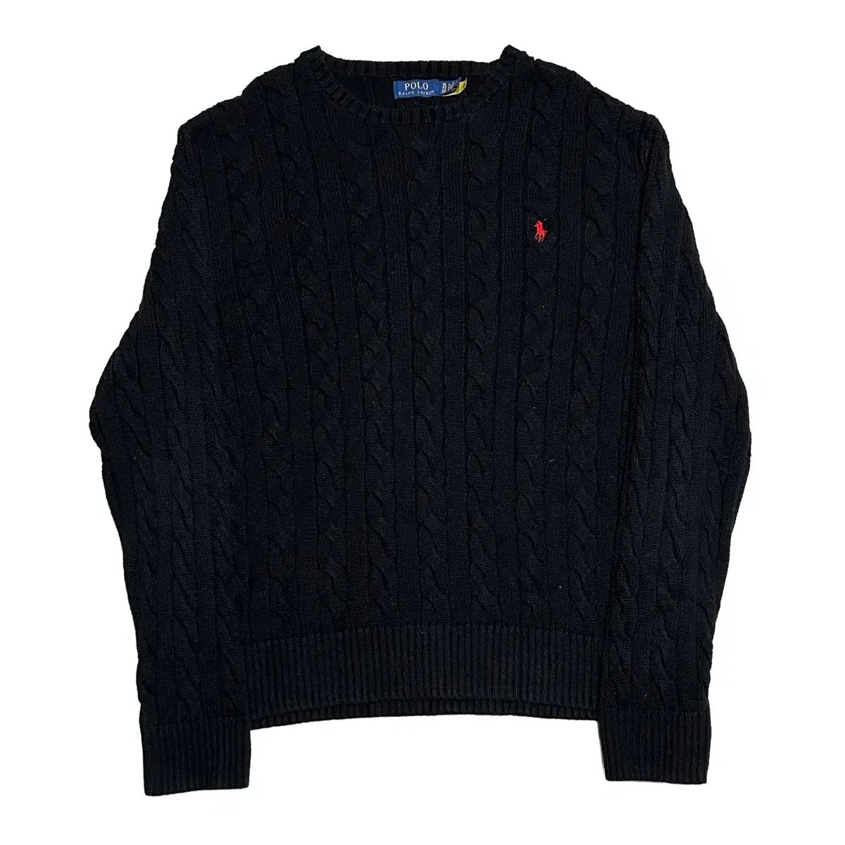 ★ 美品 ラルフローレン ケーブルニット★ XL ポロラルフローレン ブラック ケーブル ニット メンズ ポロ ラルフ