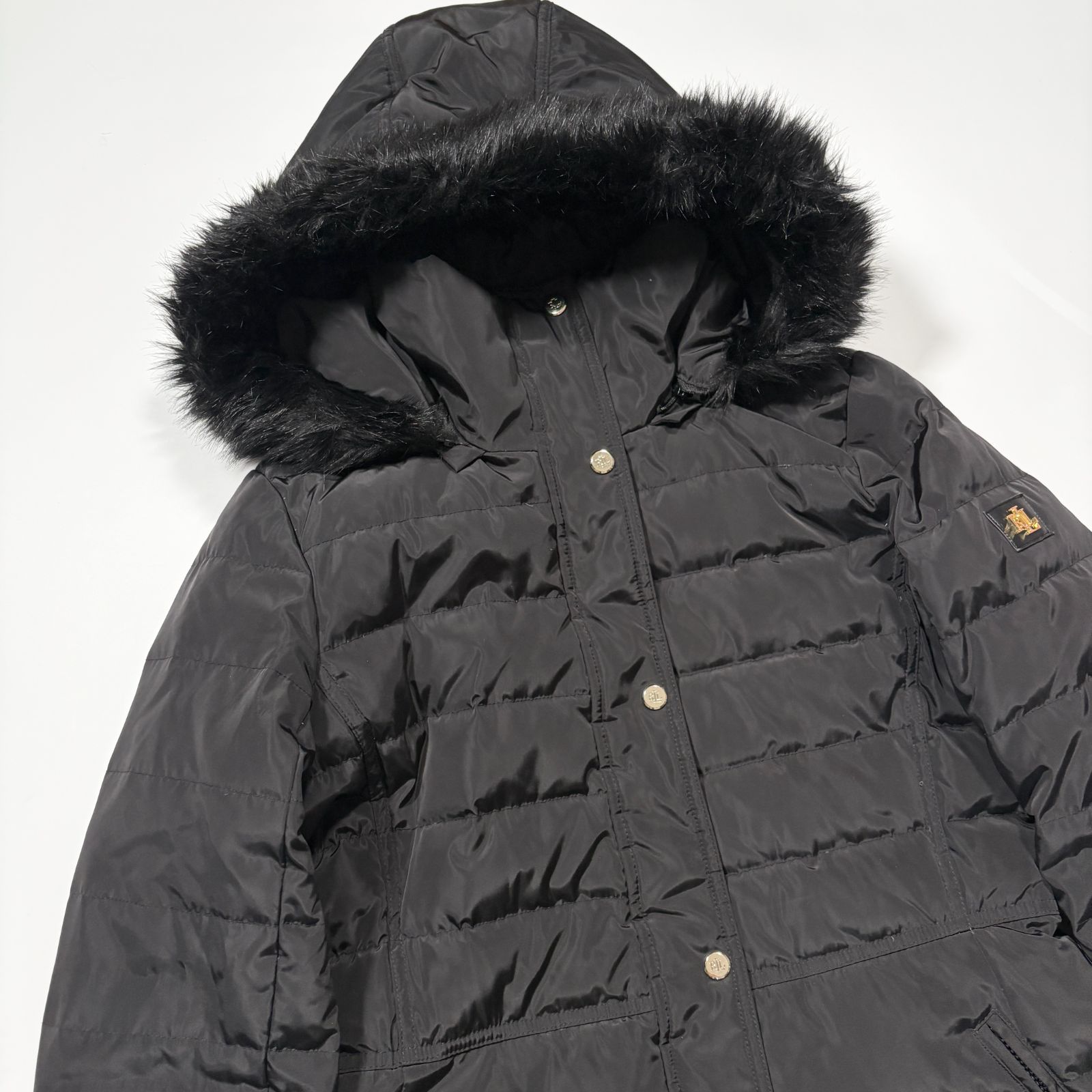 Lauren Ralph Lauren ローレンラルフローレン ダウンコート ロング 金 