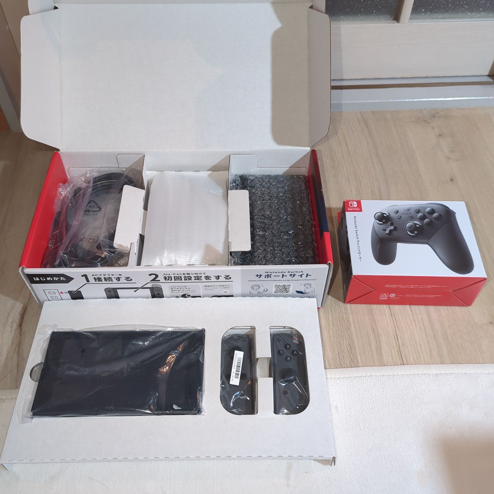 Nintendo Switch グレー　純正プロコンセット Nintendo Switch 本体 グレー プロコンセット Nintendo Switch グレー