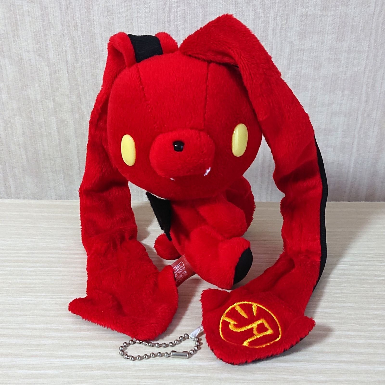 汎用うさぎ 悪魔型ぬいぐるみマスコット レッド 赤 デビル CGP-391