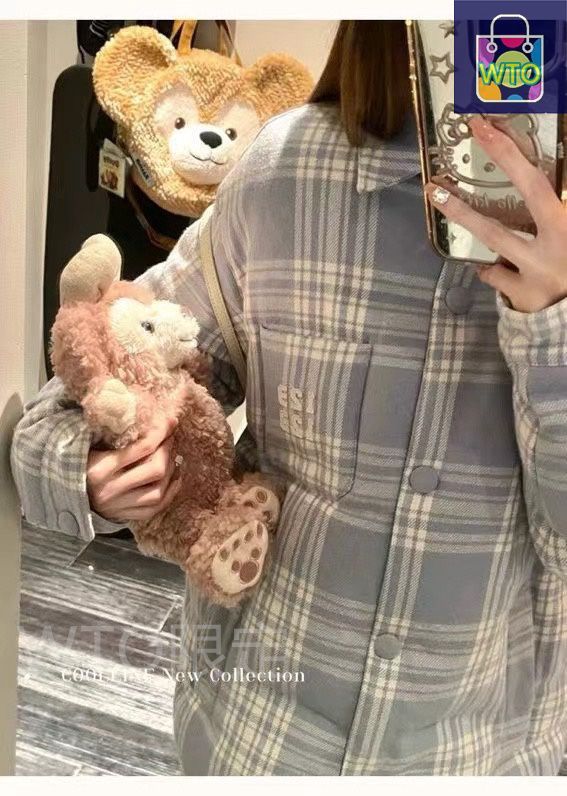 今日特価】Miu Miu ミュウミュウ チェック柄ダウンジャケット オーバー