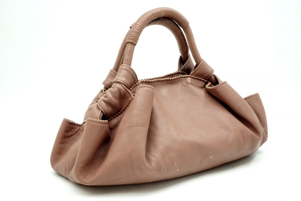 LOEWE】ロエベ ナッパアイレ ナッパレザー ハンドバッグ ピンク