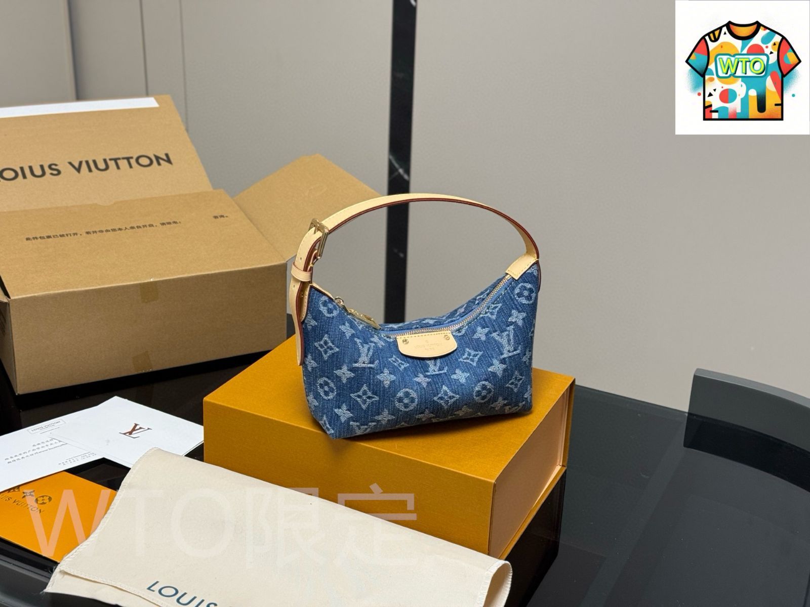 今日特価】Louis Vuitton ルイヴィトン 新款 デニムランチボックス