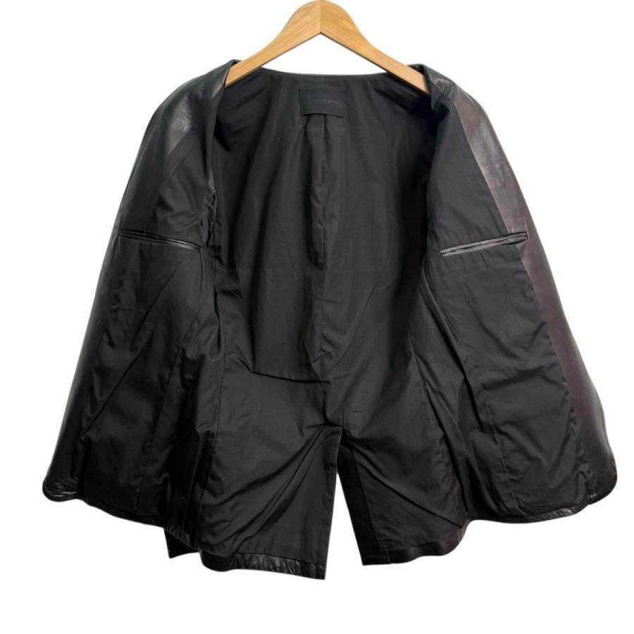 サイズ【3】ジュン ハシモト junhashimoto ラムレザージャケット