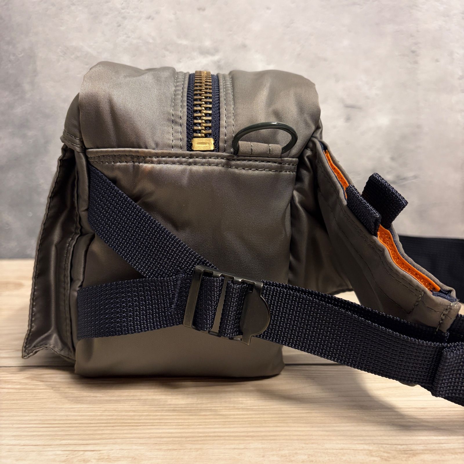 ✨PORTER PX TANKER FANNY PACK シルバー系✨ 保存袋付き ミニバッグ