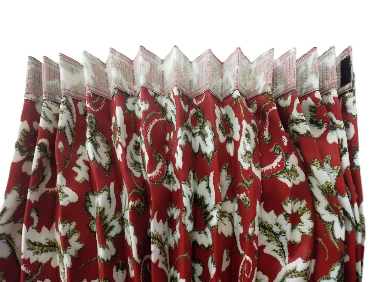 トラック用 仮眠カーテン 両面 HANAKAGO調 ワイン プリント仕様 2400