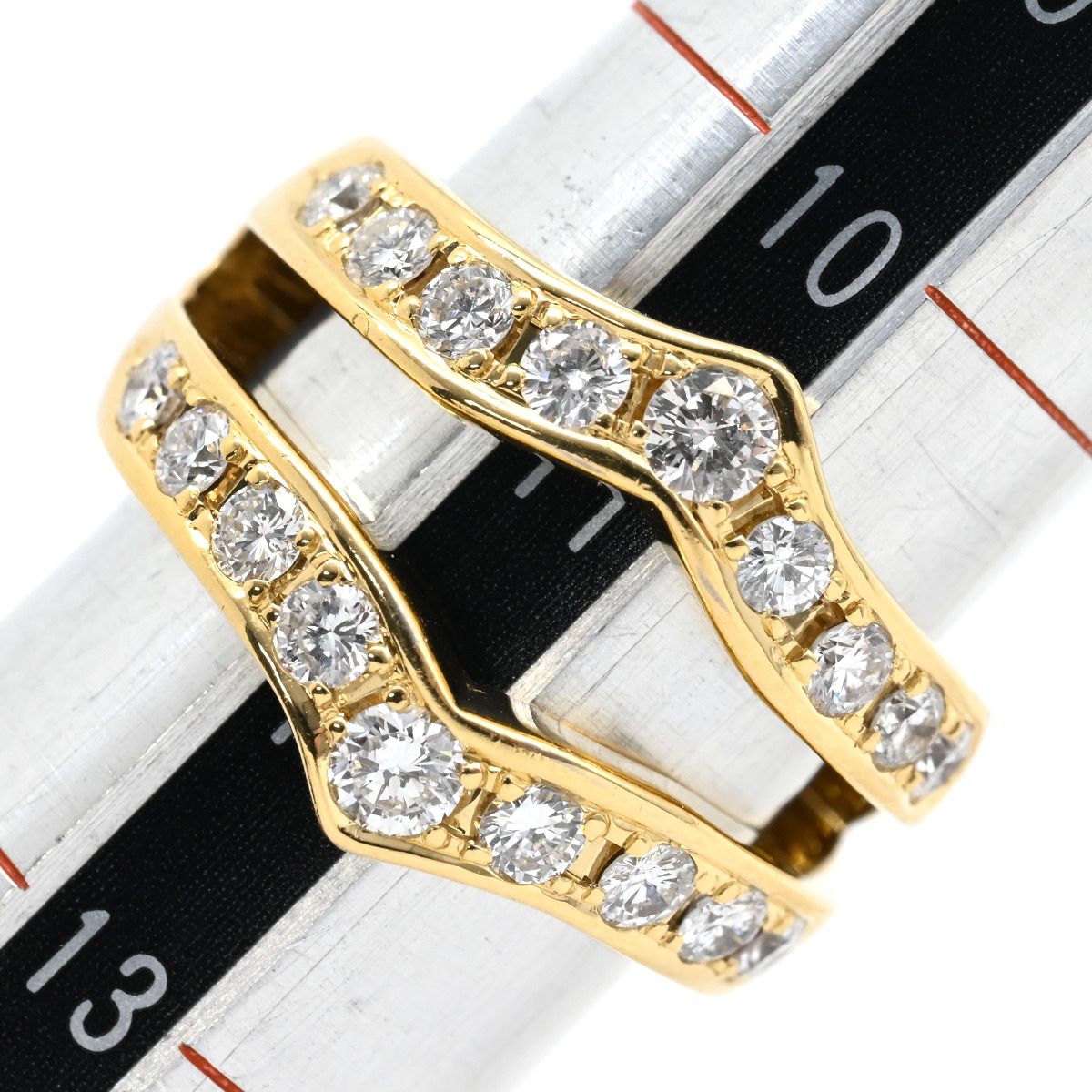 リング 指輪 ダイヤ リング K18YG ダイヤモンド イエローゴールド