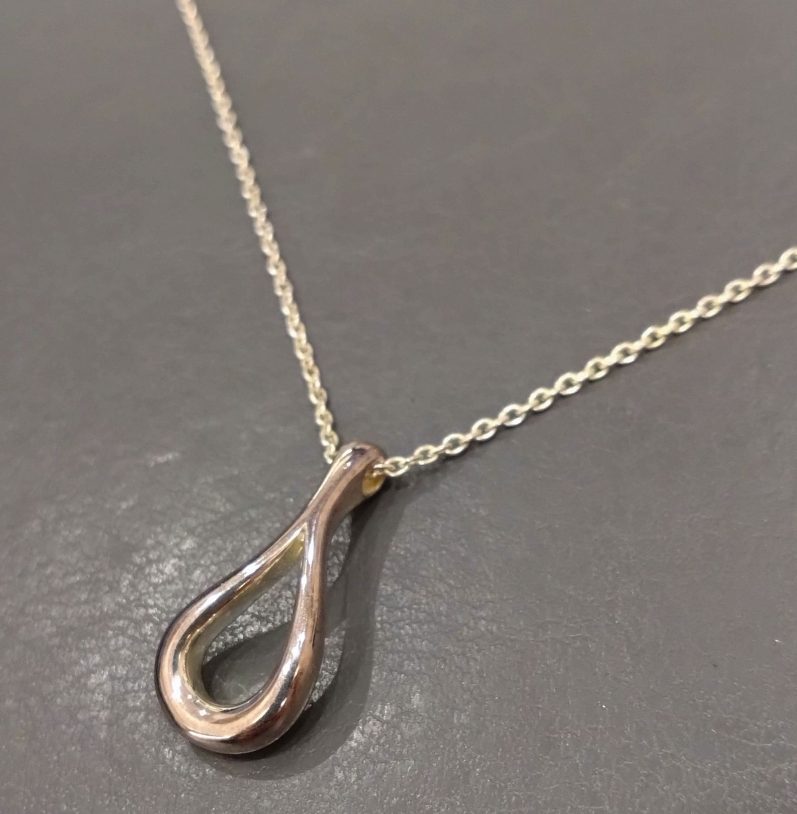 ☆Y16 TIFFANY＆Co. ティファニーティアドロップ ペンダント