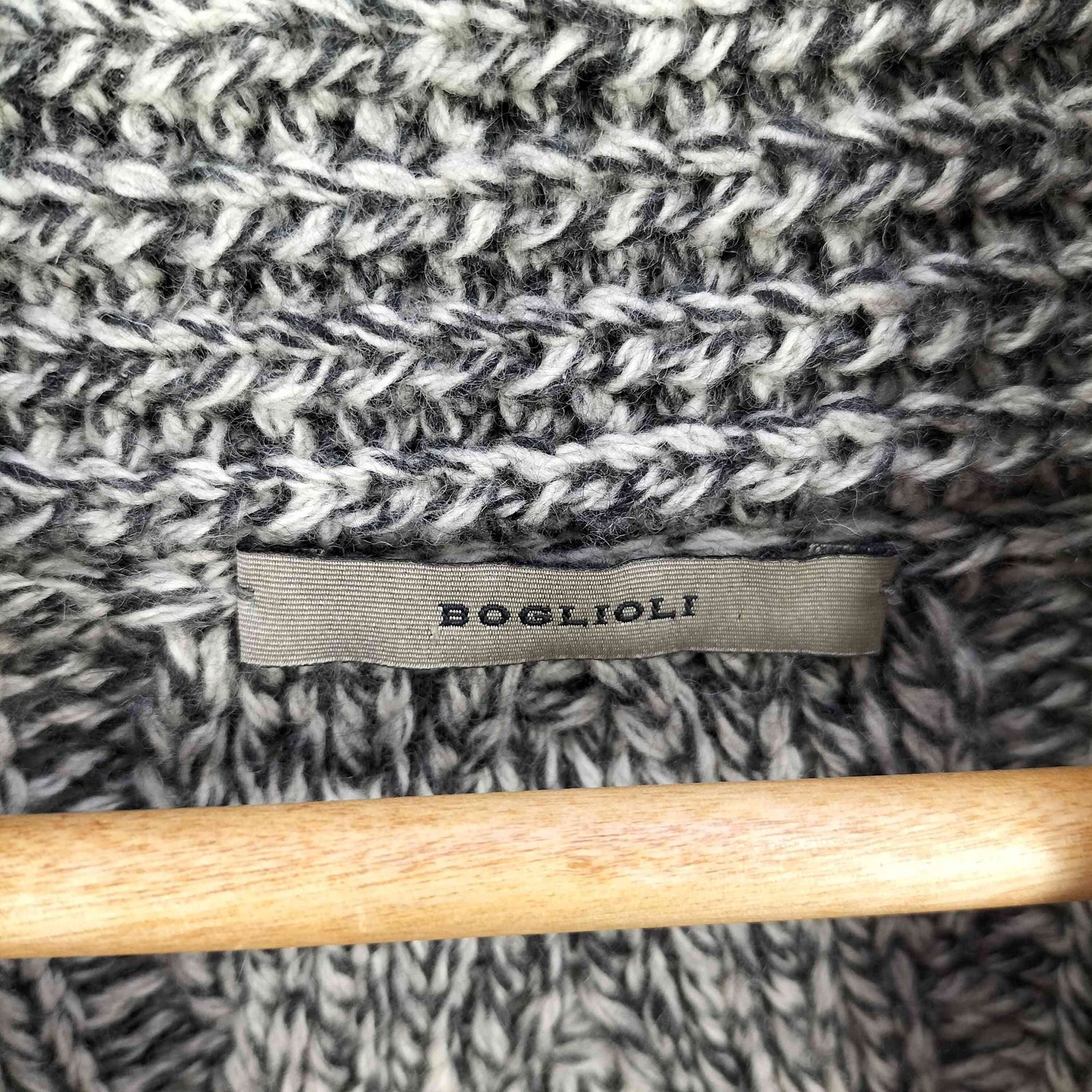 ★定番★ボリオリ　ウール・シルク　ショールカラーカーディガン　BOGLIOLI 定番】ボリオリ ウール・シルク ショールカラーカーディガン BOGLIOLI